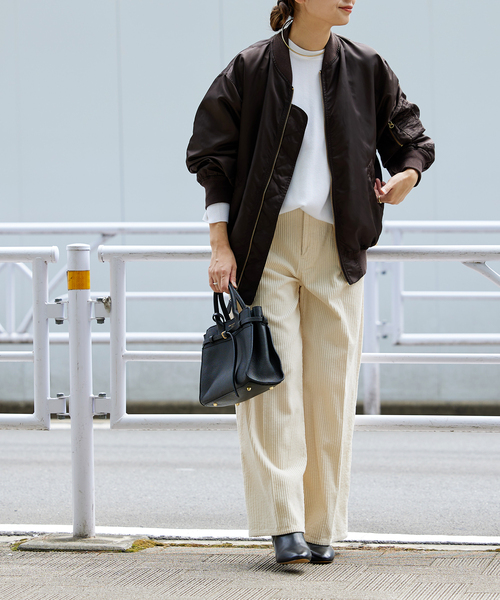 JOURNAL STANDARD(ジャーナルスタンダード)の「《追加6》リバーシブルMA-1(MA-1・レディース・ブラウン・FREE)」の3枚目の写真
