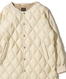 ADPOSION（アドポーション）の「【TAION / タイオン】MILITARY CREW NECK LONG DOWN JACKET / キルティングロングコート（ダウンジャケット/コート）」