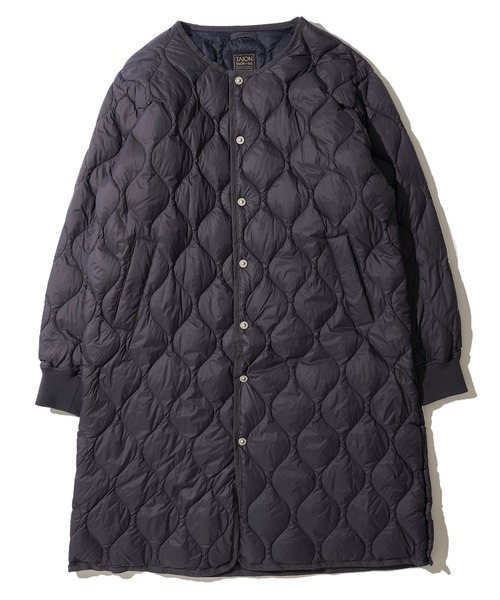 TAION / タイオン】MILITARY CREW NECK LONG DOWN JACKET