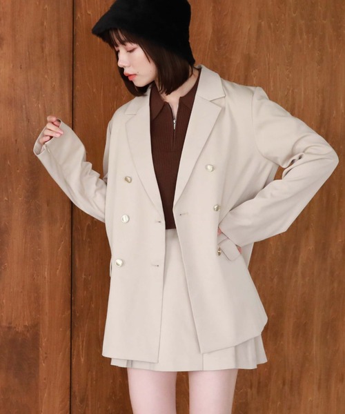 archives（アルシーヴ）の「ボックスプリーツミニスカート（スカート・レディース・アイボリー/ブラック・MEDIUM）」の8枚目の写真