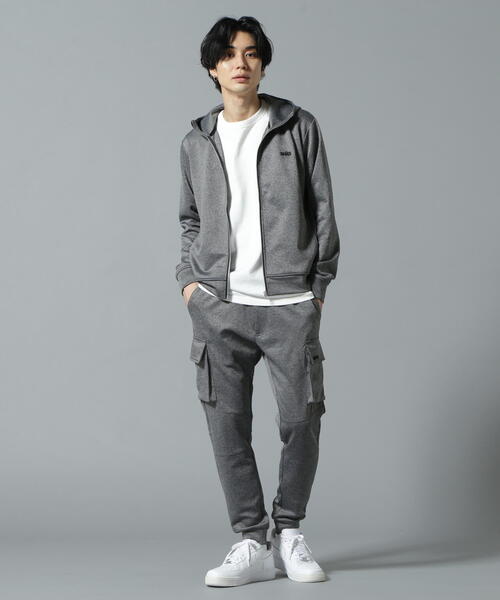 DANKE SCHON（ダンケシェーン）の「【WEB&DEPOT限定】DankeSchon/ダンケシェーン/JERSEY CARGO（カーゴパンツ・レディース・ブラック/チャコールグレー・M/S）」の4枚目の写真