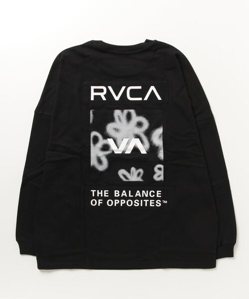 RVCA(ルーカ)の「RVCA メンズ HI SPEED FLORAL LT ロンT【2023年秋冬モデル】/ルーカ長袖バックプリントロゴロンT(Tシャツ/カットソー・メンズ・ホワイト/グリーン/ブラック/カーキ・X-LARGE/LARGE/MEDIUM/SMALL)」の5枚目の写真