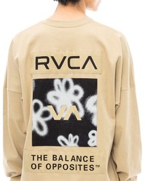 RVCA メンズ  HI SPEED FLORAL LT ロンＴ【2023年秋冬モデル】/ルーカ長袖バックプリントロゴロンT