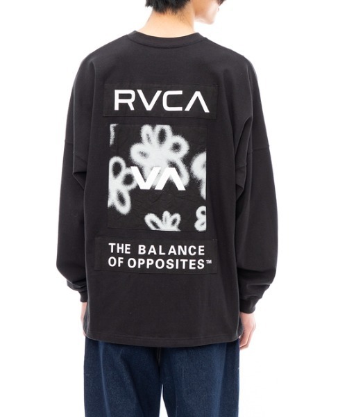 RVCA(ルーカ)の「RVCA メンズ HI SPEED FLORAL LT ロンT【2023年秋冬モデル】/ルーカ長袖バックプリントロゴロンT(Tシャツ/カットソー・メンズ・ホワイト/グリーン/ブラック/カーキ・X-LARGE/LARGE/MEDIUM/SMALL)」の19枚目の写真