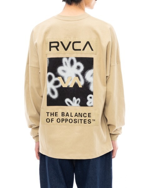RVCA(ルーカ)の「RVCA メンズ HI SPEED FLORAL LT ロンT【2023年秋冬モデル】/ルーカ長袖バックプリントロゴロンT(Tシャツ/カットソー・メンズ・ホワイト/グリーン/ブラック/カーキ・X-LARGE/LARGE/MEDIUM/SMALL)」の22枚目の写真