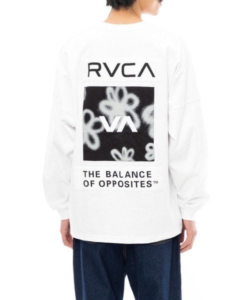 RVCA(ルーカ)の「RVCA メンズ HI SPEED FLORAL LT ロンT【2023年秋冬モデル】/ルーカ長袖バックプリントロゴロンT(Tシャツ/カットソー・メンズ・ホワイト/グリーン/ブラック/カーキ・X-LARGE/LARGE/MEDIUM/SMALL)」の11枚目の写真
