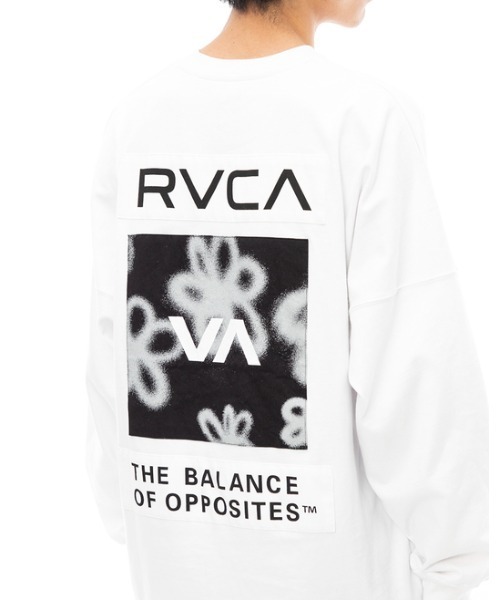 RVCA(ルーカ)の「RVCA メンズ HI SPEED FLORAL LT ロンT【2023年秋冬モデル】/ルーカ長袖バックプリントロゴロンT(Tシャツ/カットソー・メンズ・ホワイト/グリーン/ブラック/カーキ・X-LARGE/LARGE/MEDIUM/SMALL)」の13枚目の写真