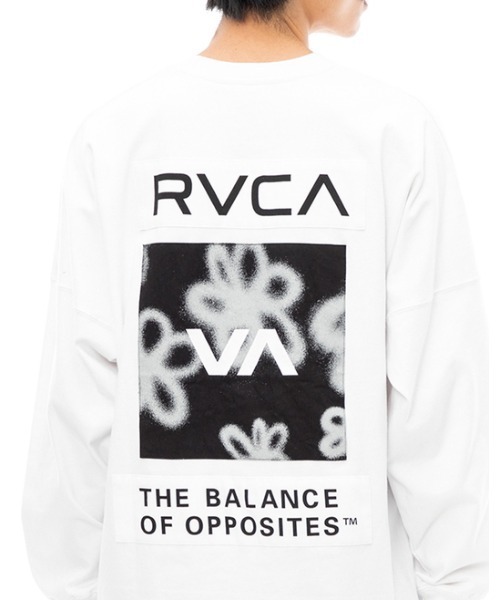 RVCA(ルーカ)の「RVCA メンズ HI SPEED FLORAL LT ロンT【2023年秋冬モデル】/ルーカ長袖バックプリントロゴロンT(Tシャツ/カットソー・メンズ・ホワイト/グリーン/ブラック/カーキ・X-LARGE/LARGE/MEDIUM/SMALL)」の15枚目の写真