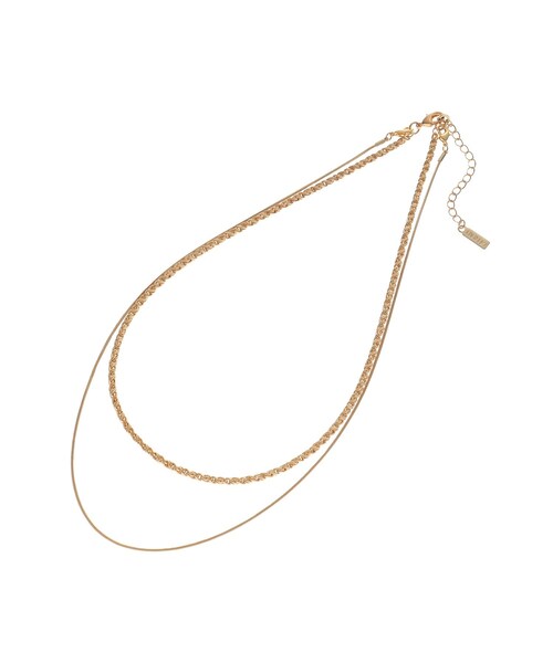 INDIVI（インディヴィ）の「◆【2連／3WAY／シンプル】チェーンネックレス（ネックレス・レディース・シルバー/ゴールド・00）」の3枚目の写真