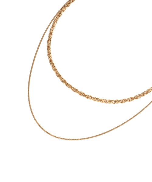 INDIVI（インディヴィ）の「◆【2連／3WAY／シンプル】チェーンネックレス（ネックレス・レディース・シルバー/ゴールド・00）」の4枚目の写真