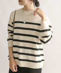 RIVE DROITE | パネルボーダーニット(ニット/セーター)