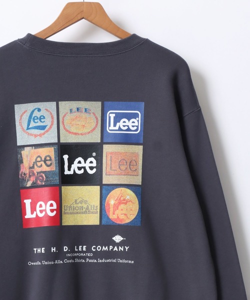 Lee(リー)の「Lee/リー COMPILATION BACK PRINT SWEAT/オーバーサイズ 裏毛 バックプリント ロゴ ワンポイント刺繍 スウェット レディース メンズ トレーナー(スウェット・メンズ・グレー/チャコール/ホワイト・XL/M/L)」の9枚目の写真