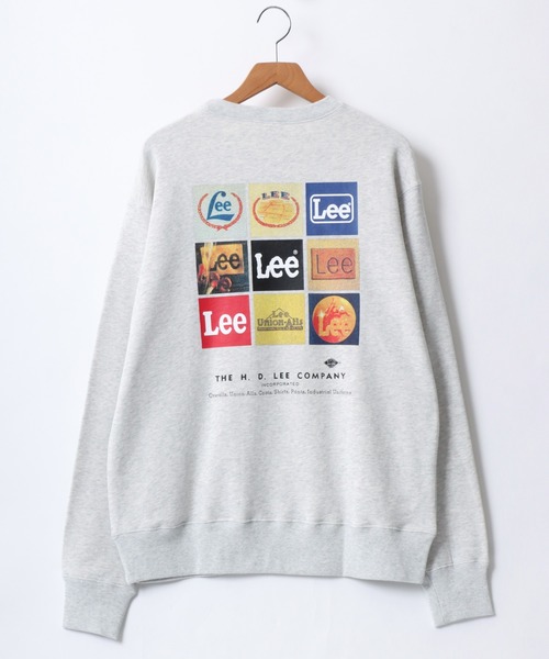 Lee(リー)の「Lee/リー COMPILATION BACK PRINT SWEAT/オーバーサイズ 裏毛 バックプリント ロゴ ワンポイント刺繍 スウェット レディース メンズ トレーナー(スウェット・メンズ・グレー/チャコール/ホワイト・XL/M/L)」の13枚目の写真
