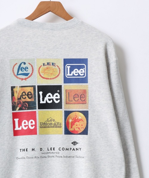 Lee(リー)の「Lee/リー COMPILATION BACK PRINT SWEAT/オーバーサイズ 裏毛 バックプリント ロゴ ワンポイント刺繍 スウェット レディース メンズ トレーナー(スウェット・メンズ・グレー/チャコール/ホワイト・XL/M/L)」の7枚目の写真