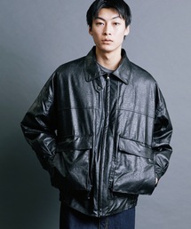 【SELECT】IR:VINTAGE SYNTHETIC LEATHER A2 BLOUSON:ヴィンテージ シンセティック レザーA2ブルゾン