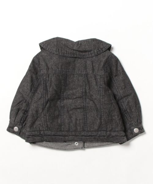 petit main(プティマイン)の「衿デニムジャケット(デニムジャケット・キッズ・ブラック/ブルー・90cm/110cm/130cm/120cm/100cm/80cm)」の12枚目の写真