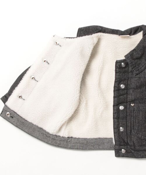 プティマイン　衿デニムジャケット プティマイン 衿デニムジャケット アウター 女の子 ブルー 100 - メルカリ