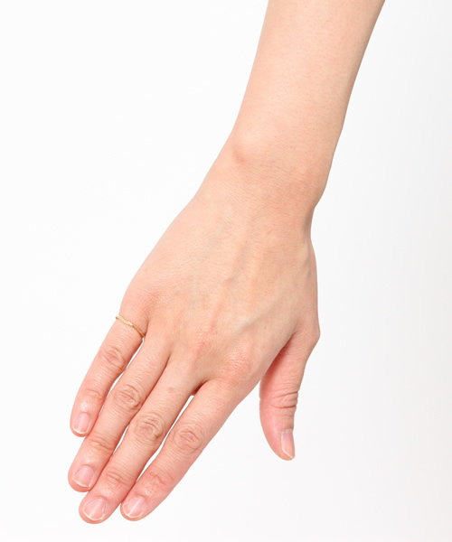 agete　アガット K18　ピンキーリング　10153111022 agete（アガット）の「K18ピンキーリング（10153111022）（リング