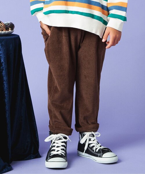 BREEZE（ブリーズ）の「【ユニセックス・ゆったり】カラバリカットコールパンツ（その他パンツ・キッズ・ブラック/アイボリー/ラベンダー/カーキ/ブラウン/ネイビー/オレンジ・120/100/140/130/90/110/80）」の4枚目の写真