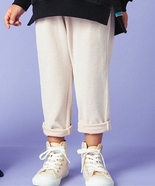 BREEZE（ブリーズ）の「【ユニセックス・ゆったり】カラバリカットコールパンツ（その他パンツ・キッズ・ブラック/アイボリー/ラベンダー/カーキ/ブラウン/ネイビー/オレンジ・120/100/140/130/90/110/80）」の2枚目の写真