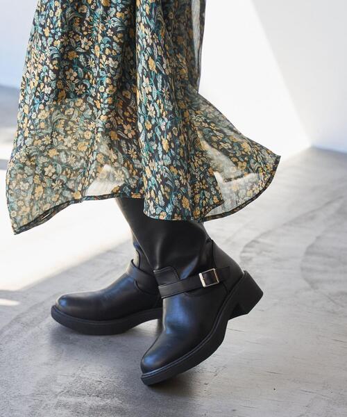 coen（コーエン）の「ベルトブーツ（ブーツ・レディース・ブラック・S/M/L/XL）」の2枚目の写真
