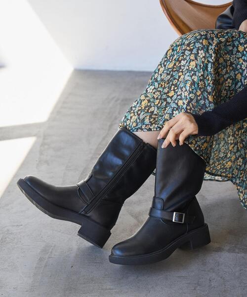 coen（コーエン）の「ベルトブーツ（ブーツ・レディース・ブラック・S/M/L/XL）」の3枚目の写真