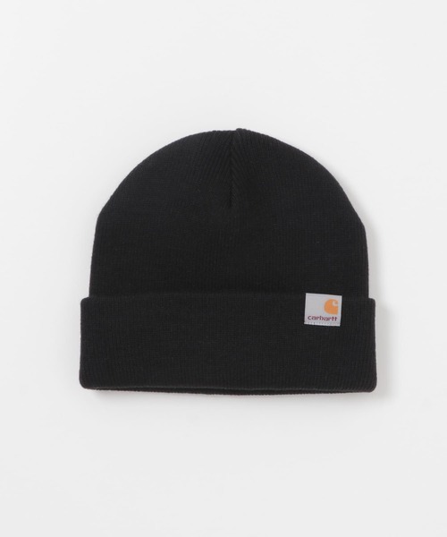 Carhartt（カーハート）の「CARHARTT　STRATUS HAT LOW（ニットキャップ/ビーニー・メンズ・ブラック/ブラウン/ネイビー・ONE）」の2枚目の写真