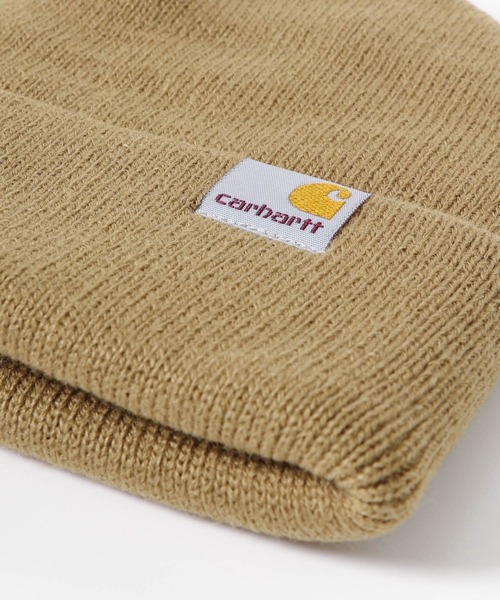 Carhartt（カーハート）の「CARHARTT　STRATUS HAT LOW（ニットキャップ/ビーニー・メンズ・ブラック/ブラウン/ネイビー・ONE）」の10枚目の写真