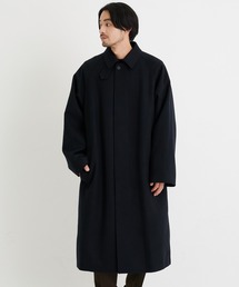 Aton balmacaan coat エイトン　コート ATON】 BALMACAAN COAT（ステンカラーコート）｜ATON（エイトン