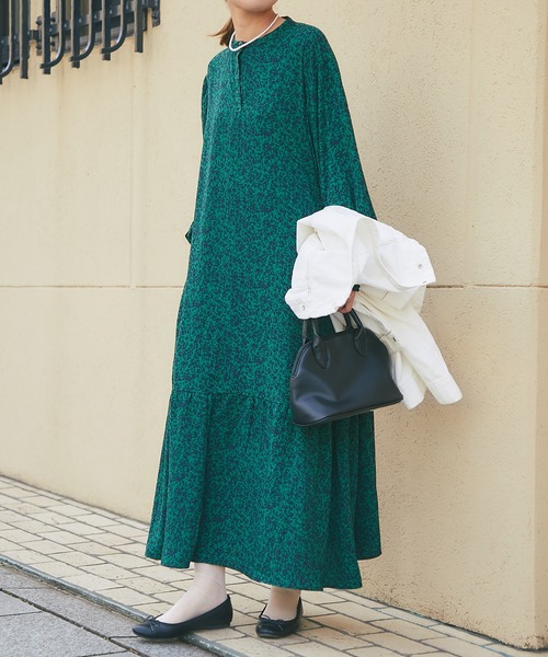 【関税込み】★花柄 ジョーゼット ミディワンピース ★ DVF パステル小花柄ワンピ＊Z293 | cherie ange