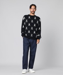 Psycho Bunny サイコバニー ウールセーター ニットセーター メンズS Psycho Bunny サイコバニー ウールセーター ニットセーター