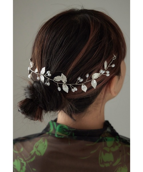 noi ヘッドドレス　ヘアアクセ　ヘアピン ゆうパケット】ヘッドドレス ヘアピン バックカチューシャ 小枝