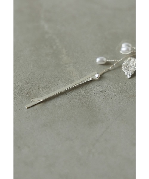 リーフモチーフパールヘッドドレス 結婚式 ウェディング ヘア