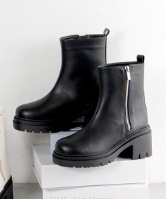 セール】COLOR SOLE SHORT BOOTS カラー ソール ショート ブーツ 厚底