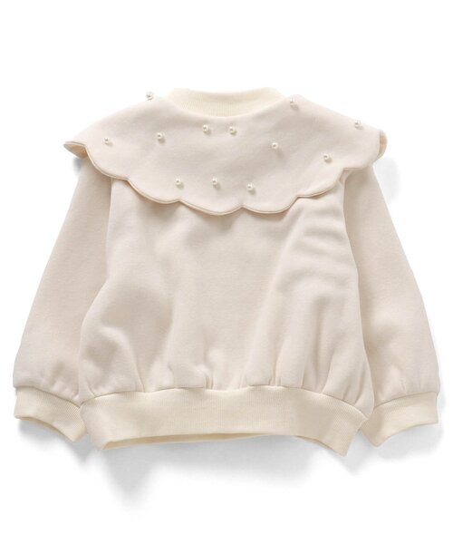 apres les cours（アプレレクール）の「【あったか】裏シャギースカラップ衿トレーナー（スウェット・キッズ・アイボリー/ワインレッド/ブラック・80/130/110/140/90/100/120）」の14枚目の写真