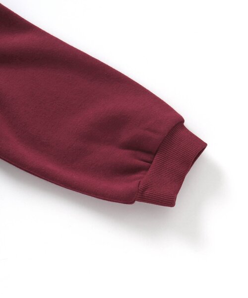 apres les cours（アプレレクール）の「【あったか】裏シャギースカラップ衿トレーナー（スウェット・キッズ・アイボリー/ワインレッド/ブラック・80/130/110/140/90/100/120）」の4枚目の写真