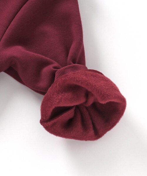 apres les cours（アプレレクール）の「【あったか】裏シャギースカラップ衿トレーナー（スウェット・キッズ・アイボリー/ワインレッド/ブラック・80/130/110/140/90/100/120）」の5枚目の写真