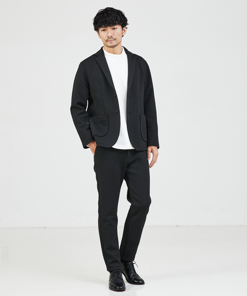ABAHOUSE GRAY(アバハウスグレイ)の「【セットアップ対応/MASCHILE】3Dジャガード パンツ(その他パンツ・メンズ・ネイビー/グレイッシュベージュ/ブラック・48/46/50)」の15枚目の写真
