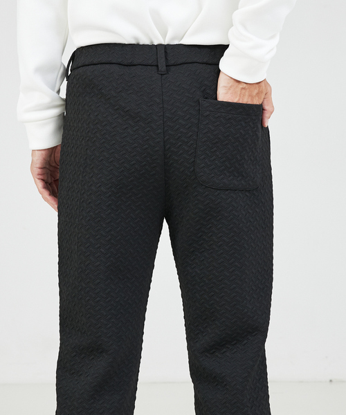 ABAHOUSE GRAY(アバハウスグレイ)の「【セットアップ対応/MASCHILE】3Dジャガード パンツ(その他パンツ・メンズ・ネイビー/グレイッシュベージュ/ブラック・48/46/50)」の7枚目の写真