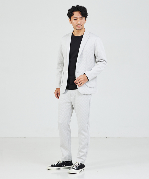 ABAHOUSE GRAY(アバハウスグレイ)の「【セットアップ対応/MASCHILE】3Dジャガード パンツ(その他パンツ・メンズ・ネイビー/グレイッシュベージュ/ブラック・48/46/50)」の12枚目の写真
