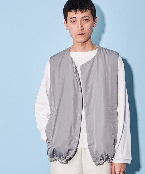 CITEN（シテン）の「＜CITEN＞ライト パデッド ベスト（ベスト・メンズ・ブラック/グレー・L/M）」の3枚目の写真