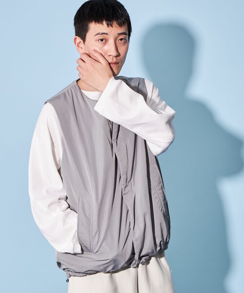 CITEN（シテン）の「＜CITEN＞ライト パデッド ベスト（ベスト・メンズ・ブラック/グレー・L/M）」の5枚目の写真