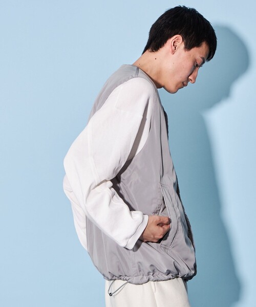 CITEN（シテン）の「＜CITEN＞ライト パデッド ベスト（ベスト・メンズ・ブラック/グレー・L/M）」の6枚目の写真