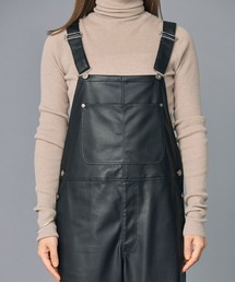 新品未使用 タグ付き BABYLONE バビロン フェイクレザーオーバーオール BABYLONE（バビロン）の「フェイクレザーオーバーオール