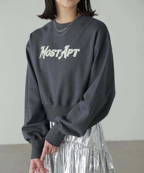 FREE'S MART(フリーズマート)の「◆サガラワッペンショート丈スウェット(スウェット・レディース・ホワイト/ホワイト系その他/ブラック・FREE)」の5枚目の写真