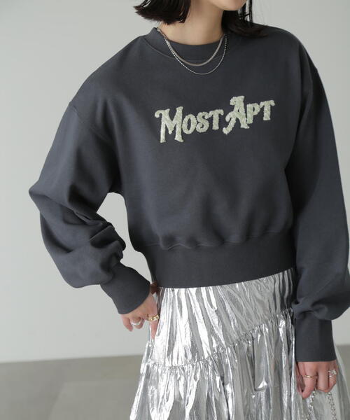 FREE'S MART(フリーズマート)の「◆サガラワッペンショート丈スウェット(スウェット・レディース・ホワイト/ホワイト系その他/ブラック・FREE)」の9枚目の写真