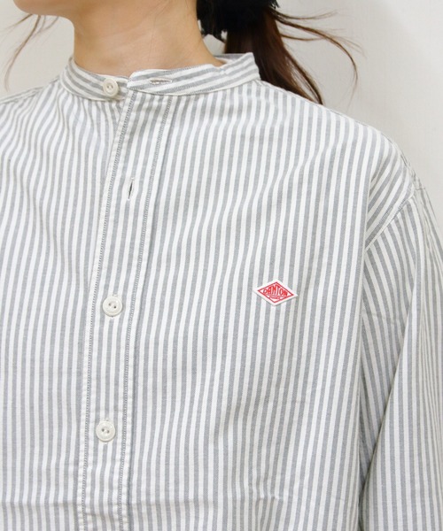 DANTON/ダントン バンドカラーシャツロングスリーブ チェック