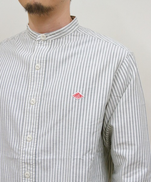 DANTON/ダントン バンドカラーシャツロングスリーブ チェック