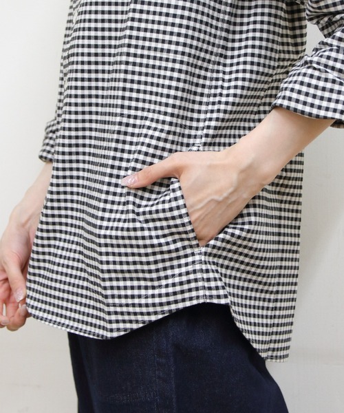 DANTON（ダントン）の「DANTON/ダントン バンドカラーシャツ