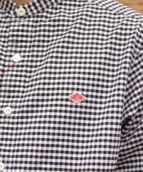 DANTON/ダントン バンドカラーシャツロングスリーブ チェック